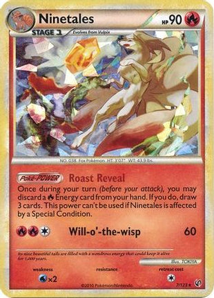 Ninetales - 7/123 (Cracked Ice) [Blister Exclusives] Holofoil