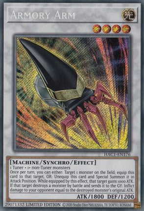 Armory Arm (Secret Rare) [HAC1-EN176] Limited