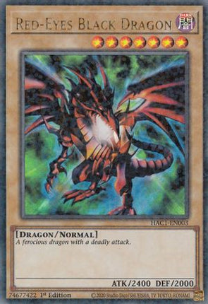 Red-Eyes Black Dragon (Duel Terminal) (Duel Terminal Technology Ultra Rare) [HAC1-EN003] 1st Edition