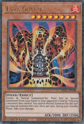 Lava Golem (Duel Terminal) (Duel Terminal Technology Ultra Rare) [HAC1-EN008] 1st Edition