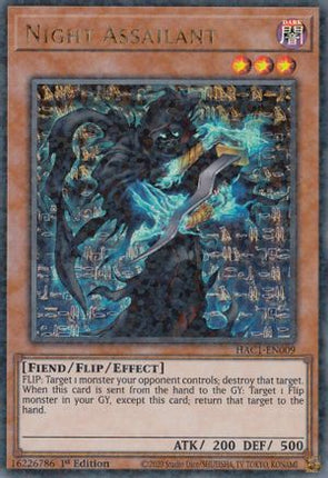 Night Assailant (Duel Terminal) (Duel Terminal Technology Ultra Rare) [HAC1-EN009] 1st Edition