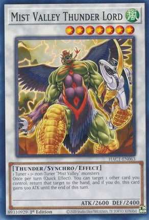 Mist Valley Thunder Lord (Duel Terminal) [HAC1-EN063] Common