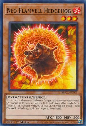 Neo Flamvell Hedgehog (Common / Short Print) [HAC1-EN070] 1st Edition