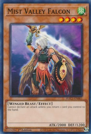 Mist Valley Falcon (Common / Short Print) [HAC1-EN061] 1st Edition