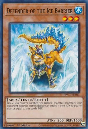Defender of the Ice Barrier (Common / Short Print) [HAC1-EN043] 1st Edition