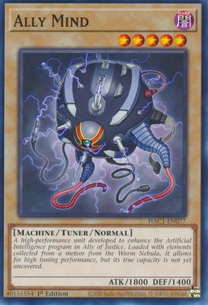 Ally Mind (Duel Terminal) [HAC1-EN077] Common