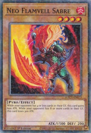 Neo Flamvell Sabre (Duel Terminal) [HAC1-EN073] Parallel Rare
