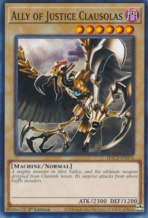 Ally of Justice Clausolas (Common / Short Print) [HAC1-EN076] 1st Edition
