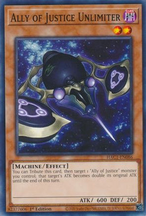 Ally of Justice Unlimiter (Common / Short Print) [HAC1-EN086] 1st Edition
