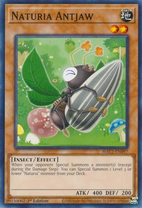 Naturia Antjaw (Common / Short Print) [HAC1-EN097] 1st Edition