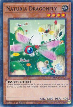 Naturia Dragonfly (Duel Terminal) (Duel Terminal Technology Common) [HAC1-EN101] 1st Edition