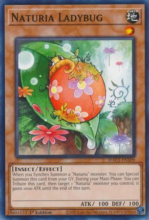 Naturia Ladybug (Common / Short Print) [HAC1-EN109] 1st Edition