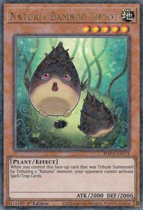 Naturia Bamboo Shoot (Duel Terminal) (Duel Terminal Technology Ultra Rare) [HAC1-EN111] 1st Edition
