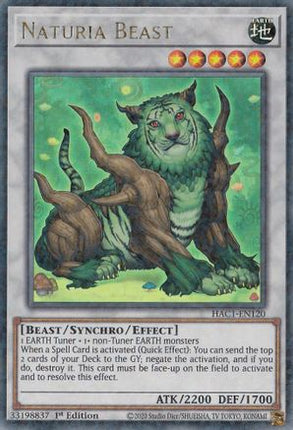 Naturia Beast (Duel Terminal) (Duel Terminal Technology Ultra Rare) [HAC1-EN120] 1st Edition