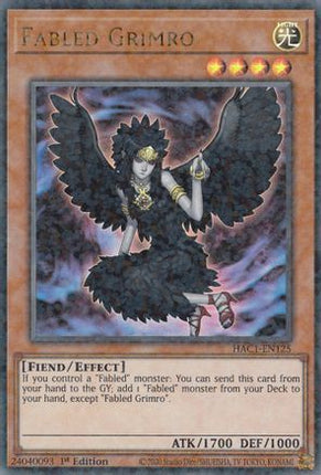 Fabled Grimro (Duel Terminal) (Duel Terminal Technology Ultra Rare) [HAC1-EN125] 1st Edition