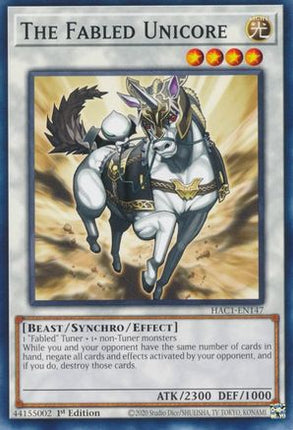 The Fabled Unicore (Common / Short Print) [HAC1-EN147] 1st Edition