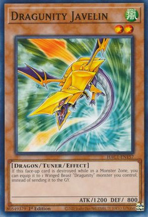 Dragunity Javelin (Common / Short Print) [HAC1-EN157] 1st Edition
