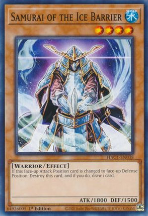 Samurai of the Ice Barrier (Common / Short Print) [HAC1-EN038] 1st Edition