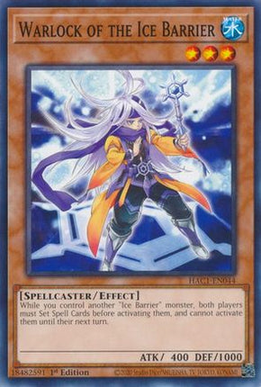 Warlock of the Ice Barrier (Common / Short Print) [HAC1-EN044] 1st Edition