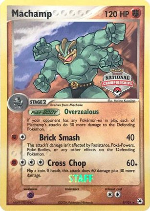 Machamp - 9/101 (National Championships) [Staff] [League & Championship Cards]