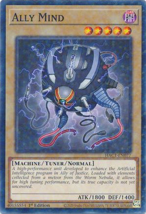 Ally Mind (Duel Terminal) (Duel Terminal Technology Common) [HAC1-EN077] 1st Edition