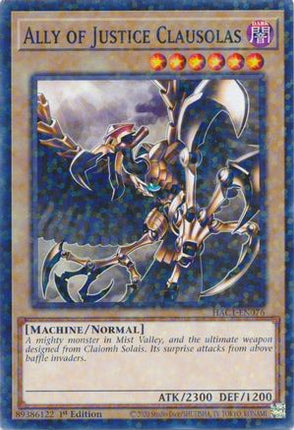 Ally of Justice Clausolas (Duel Terminal) (Duel Terminal Technology Common) [HAC1-EN076] 1st Edition