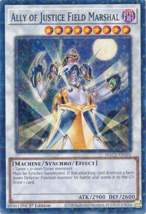 Ally of Justice Field Marshal (Duel Terminal) (Duel Terminal Technology Common) [HAC1-EN091] 1st Edition