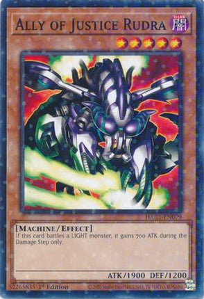 Ally of Justice Rudra (Duel Terminal) (Duel Terminal Technology Common) [HAC1-EN079] 1st Edition