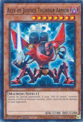 Ally of Justice Thunder Armor (Duel Terminal) (Duel Terminal Technology Common) [HAC1-EN083] 1st Edition