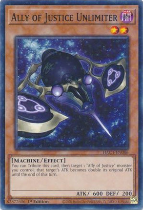 Ally of Justice Unlimiter (Duel Terminal) (Duel Terminal Technology Common) [HAC1-EN086] 1st Edition