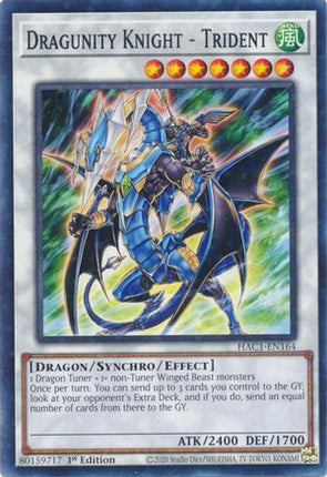 Dragunity Knight - Trident (Duel Terminal) (Duel Terminal Technology Common) [HAC1-EN164] 1st Edition