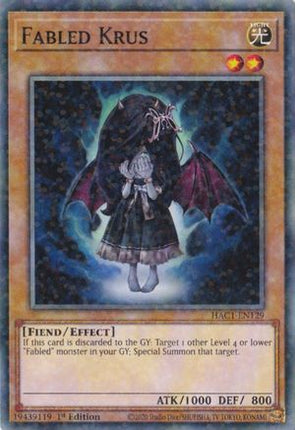 Fabled Krus (Duel Terminal) (Duel Terminal Technology Common) [HAC1-EN129] 1st Edition