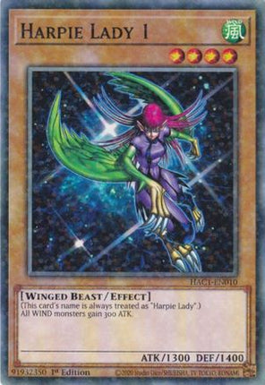 Harpie Lady 1 (Duel Terminal) (Duel Terminal Technology Common) [HAC1-EN010] 1st Edition