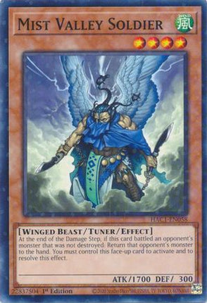 Mist Valley Soldier (Duel Terminal) (Duel Terminal Technology Common) [HAC1-EN058] 1st Edition
