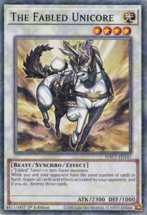 The Fabled Unicore (Duel Terminal) (Duel Terminal Technology Common) [HAC1-EN147] 1st Edition