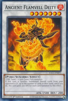 Ancient Flamvell Deity (Common / Short Print) [HAC1-EN075] 1st Edition