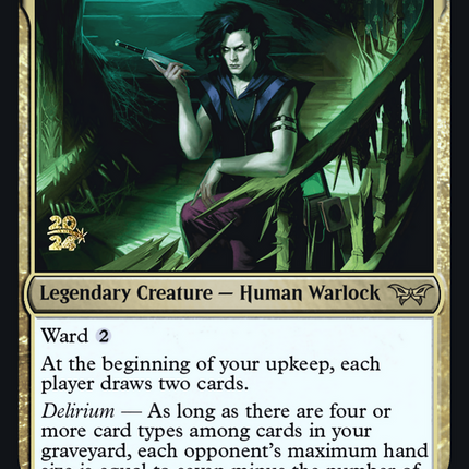 Winter, Misanthropic Guide [Duskmourn: House of Horror Promos] Prerelease Foil