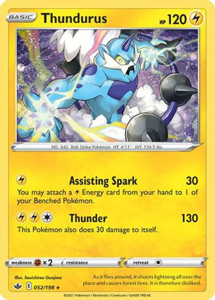 Thundurus - 052/198 (Cosmos Holo) [Blister Exclusives] Holofoil