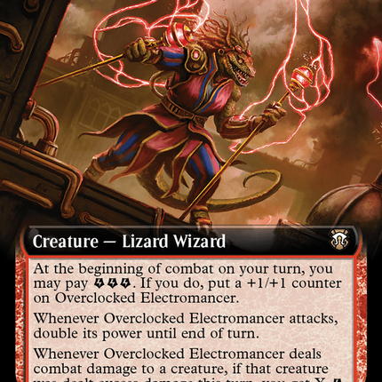 Overclocked Electromancer (Extended Art) [Modern Horizons 3 Commander] Foil