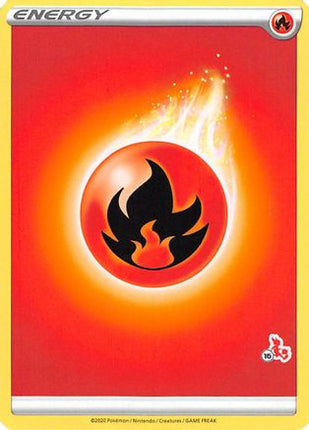 Fire Energy (# Cinderace Stamped) undefined- Battle Academy 2022
