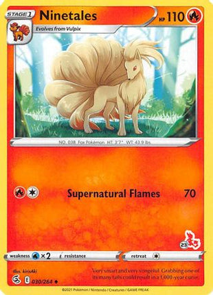 Ninetales (# Cinderace Stamped) 30/264 - Battle Academy 2022