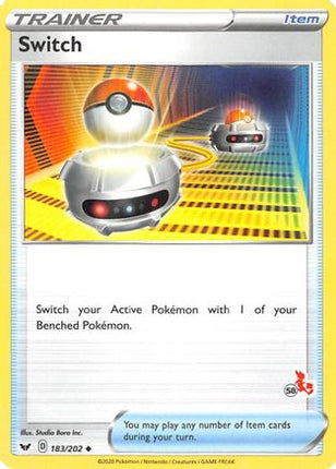 Switch (#58 Cinderace Stamped) 183/202 - Battle Academy 2022