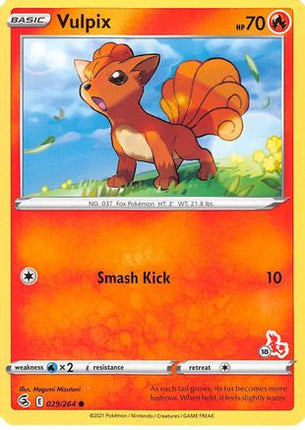 Vulpix (# Cinderace Stamped) 29/264 - Battle Academy 2022