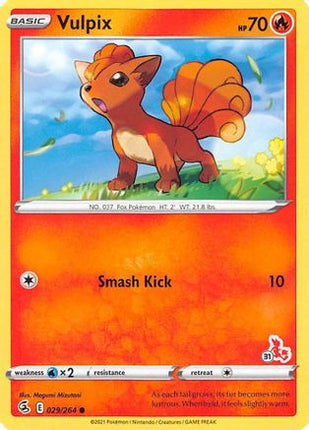 Vulpix (# Cinderace Stamped) 29/264 - Battle Academy 2022