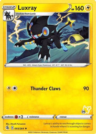 Luxray (# Pikachu Stamped) 93/264 - Battle Academy 2022