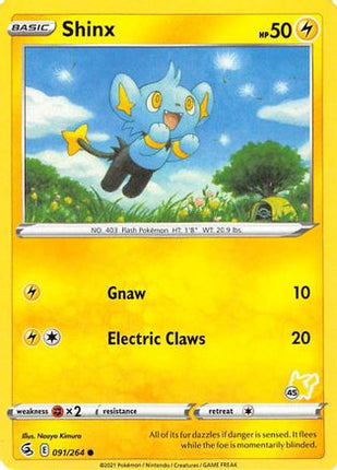 Shinx (# Pikachu Stamped) 91/264 - Battle Academy 2022