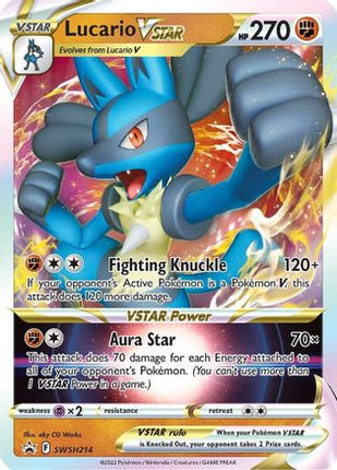 Lucario VSTAR - SWSH214 - SWSH214/null [SWSH: Sword & Shield Promo Cards] Holofoil