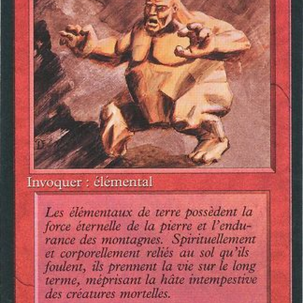 Earth Elemental - Élémental de terre  [Foreign Black Border]