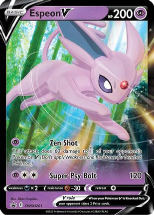 Espeon V - SWSH201 - SWSH201/null [SWSH: Sword & Shield Promo Cards] Holofoil