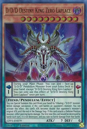 D/D/D Destiny King Zero Laplace (Ultra Rare) [GFP2-EN079] 1st Edition